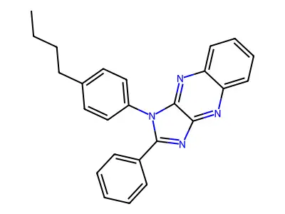 3-(4-Butylphenyl)-2-phenylimidazo[4,5-b]quinoxaline structure
