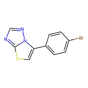 6-(4-Bromophenyl)[1,3]thiazolo[3,2-b][1,2,4]triazole structure