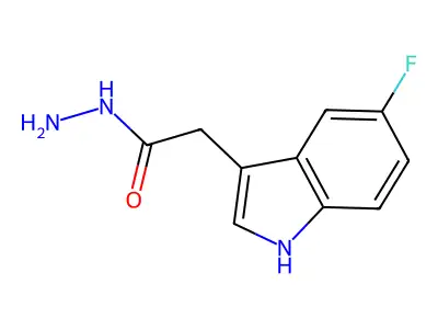 5-Fluoroindole-3-acetic hydrazide structure