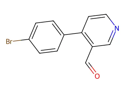 4-(4-Bromophenyl)nicotinaldehyde structure