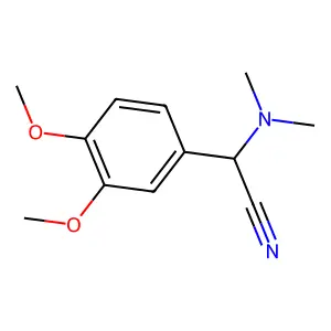Acetonitrile, (3,4-dimethoxyphenyl)(dimethylamino)- structure