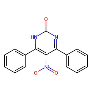 2(1H)-Pyrimidinone, 5-nitro-4,6-diphenyl- structure