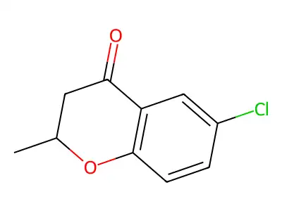 4H-1-Benzopyran-4-one, 6-chloro-2,3-dihydro-2-methyl- structure