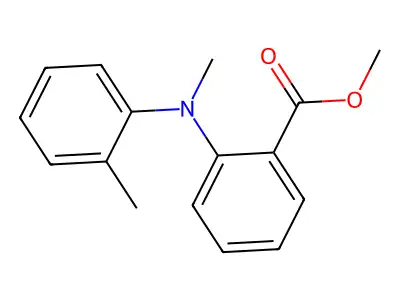 Methyl 2-(methyl(2-methylphenyl)amino)benzoate structure
