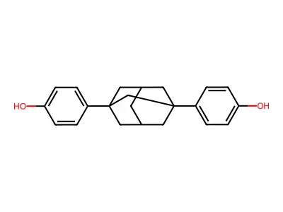 4,4'-(1,3-Adamantanediyl)diphenol structure
