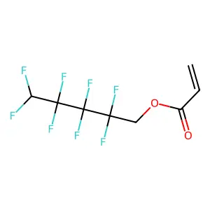 2,2,3,3,4,4,5,5-Octafluoropentyl acrylate structure