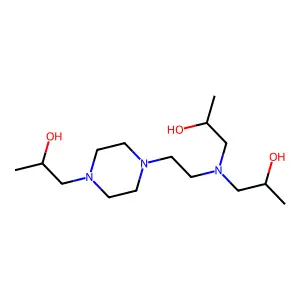 1-(2-(N,N-Bis-(2-hydroxypropyl)-amino)-ethyl)-4-(2-hydroxypropyl)-piperazine structure