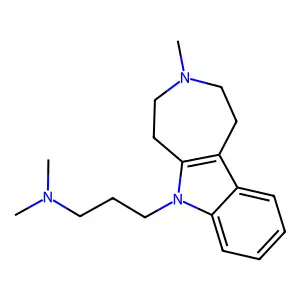 Azepino(4,5-b)indole, 1,2,3,4,5,6-hexahydro-6-(3-dimethylaminopropyl)-3-methyl- structure