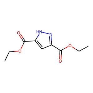 diethyl 1H-pyrazole-3,5-dicarboxylate structure