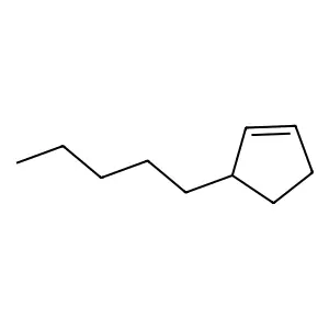Cyclopentene,3-pentyl- structure