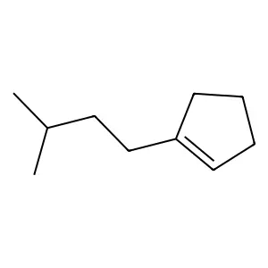 Cyclopentene, 1-(3-methylbutyl)- structure
