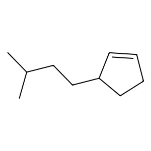 Cyclopentene, 3-(3-methylbutyl)- structure