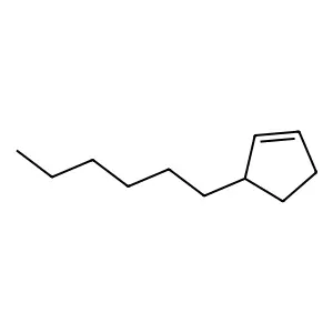 3-Hexylcyclopentene structure