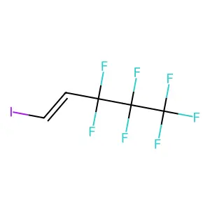 1-Iodo-3,3,4,4,5,5,5-heptafluoropent-1-ene structure