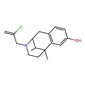 3-Chlorallyl-2'-hydroxy-5,9-dimethyl-6,7-benzomorphan structure