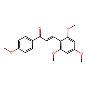 1-(4-Methoxyphenyl)-3-(2,4,6-trimethoxyphenyl)-2-propen-1-one structure