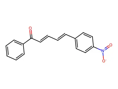 2,4-Pentadien-1-one, 5-(4-nitrophenyl)-1-phenyl- structure