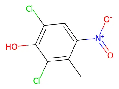 2,6-Dichloro-3-methyl-4-nitrophenol structure