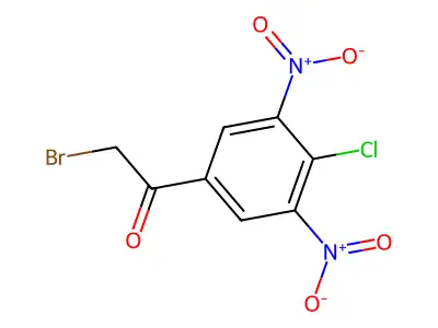4-Chloro-3,5-dinitrophenacylbromide structure