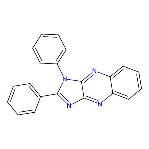 1,2-diphenyl-1H-imidazo[4,5-b]quinoxaline structure