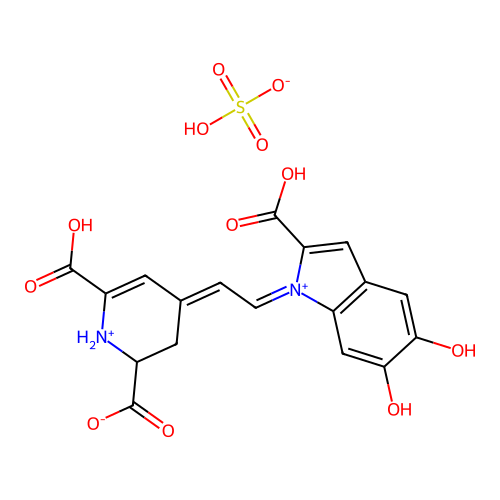 硫酸甜菜苷 structure