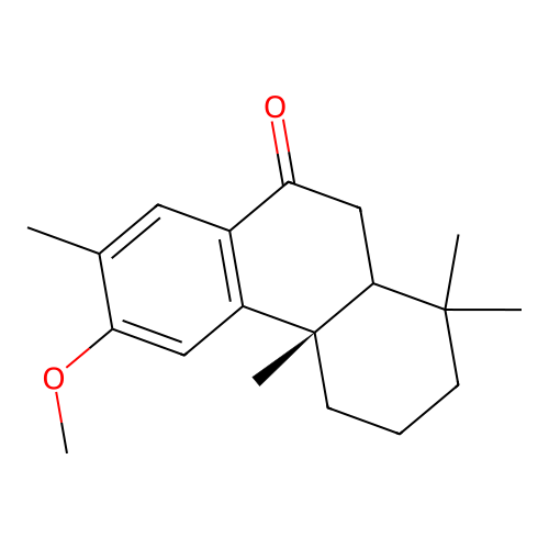 (5xi)-12-Methoxy-13-methylpodocarpa-8,11,13-trien-7-one structure