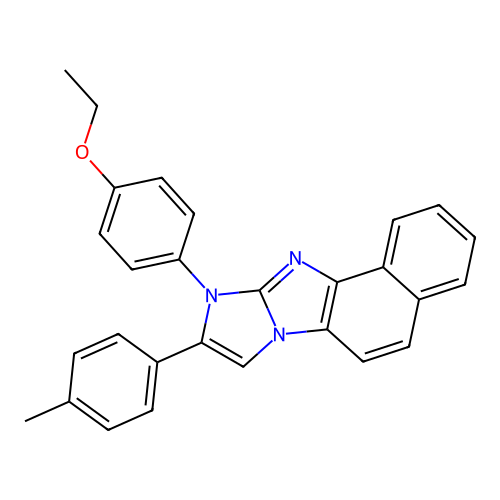 10-(4-ethoxyphenyl)-9-(p-tolyl)-10H-imidazo[1,2-a]naphtho[1,2-d]imidazole structure