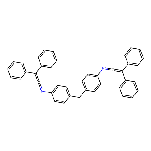 Aniline, 4,4'-methylenebis(N-(diphenylvinylidene)- structure