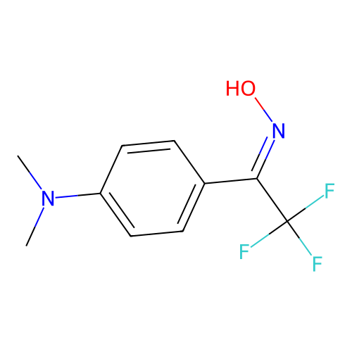 N,N-dimethyl-4-[(1E)-2,2,2-trifluoro-N-hydroxyethanimidoyl]aniline structure