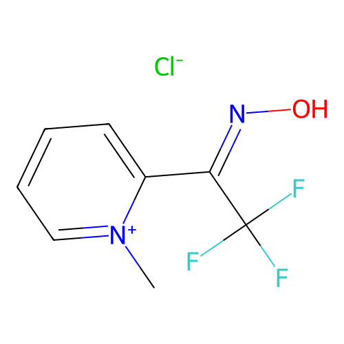 1-Methyl-2-(trifluoroacetyl)pyridinium chloride oxime structure
