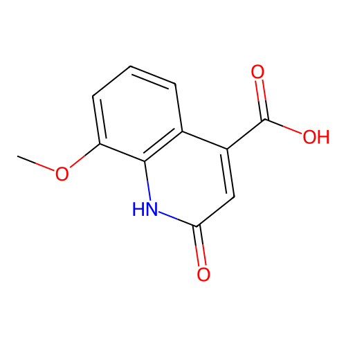 1,2-Dihydro-8-methoxy-2-oxoquinoline-4-carboxylic acid structure
