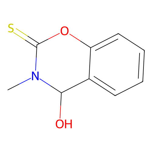 4-hydroxy-3-methyl-3,4-dihydro-2H-1,3-benzoxazine-2-thione structure