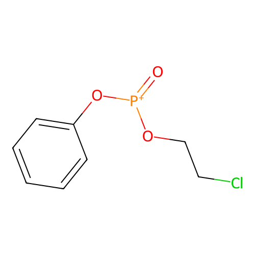 2-Chloroethoxy-oxo-phenoxyphosphanium structure