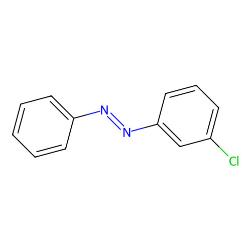 (E)-1-(3-chlorophenyl)-2-phenyldiazene structure