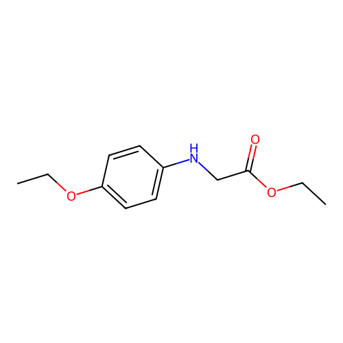 Ethyl [(4-ethoxyphenyl)amino]acetate structure