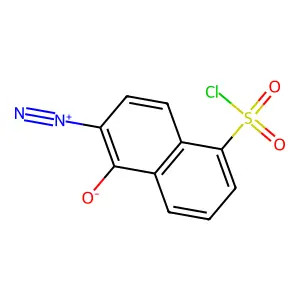 2-Diazo-1-naphthol-5-sulfonyl chloride structure