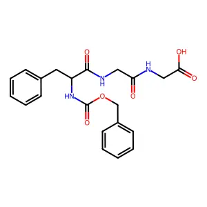 Z-Phe-Gly-Gly-OH structure