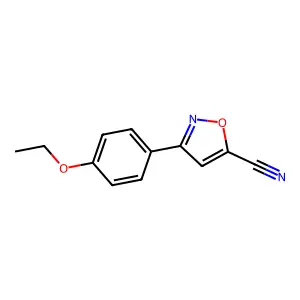 3-(4-Ethoxyphenyl)isoxazole-5-carbonitrile structure