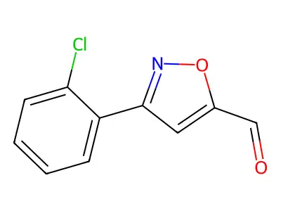 Ethyl 3-(2-chlorophenyl)isoxazole-5-carboxylate structure