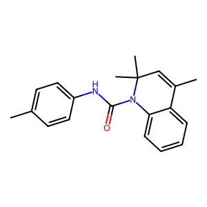 2,2,4-trimethyl-N-(4-methylphenyl)quinoline-1-carboxamide structure