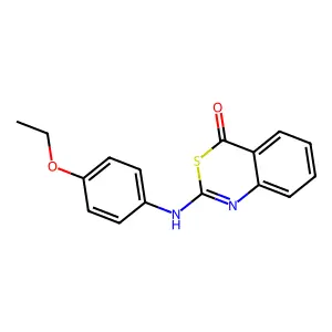 2-(4-Ethoxyanilino)-3,1-benzothiazin-4-one structure
