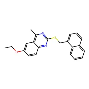 6-Ethoxy-4-methyl-2-[(1-naphthylmethyl)sulfanyl]quinazoline structure