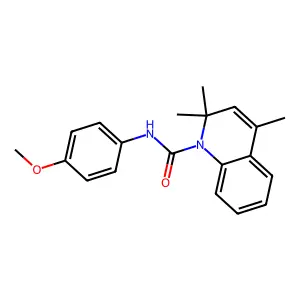 N-(4-methoxyphenyl)-2,2,4-trimethylquinoline-1(2H)-carboxamide structure