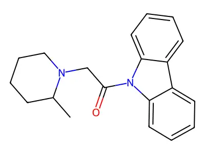1-Carbazol-9-yl-2-(2-methylpiperidin-1-yl)ethanone structure