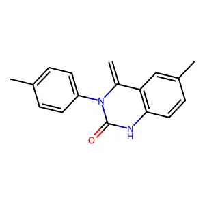 6-methyl-4-methylidene-3-(4-methylphenyl)-1H-quinazolin-2-one structure
