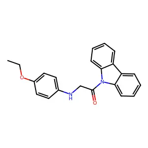 1-Carbazol-9-yl-2-(4-ethoxyanilino)ethanone structure
