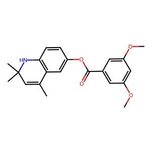2,2,4-Trimethyl-1,2-dihydroquinolin-6-yl 3,5-dimethoxybenzoate structure