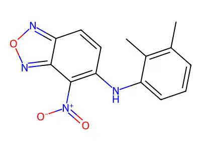 N-(2,3-dimethylphenyl)-4-nitro-2,1,3-benzoxadiazol-5-amine structure
