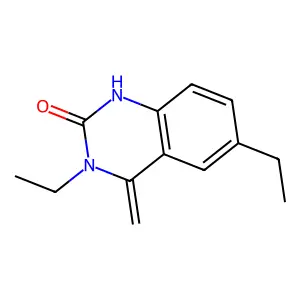 3,6-diethyl-4-methylidene-1H-quinazolin-2-one structure
