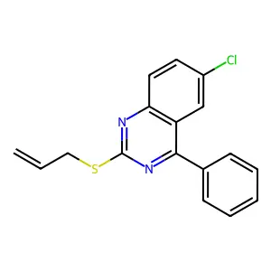 6-Chloro-4-phenyl-2-(prop-2-enylthio)quinazoline structure